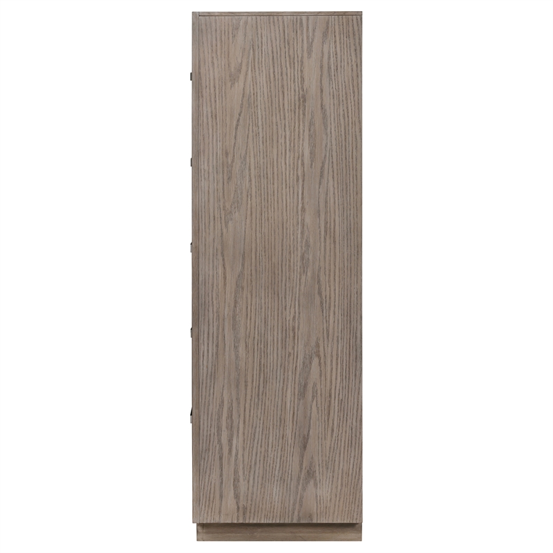 Pemberly Row Modern 5-Drawer Bedroom Storage Chest in Barley Brown