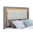 Pemberly Row 4-Piece California King LED Bedroom Set in Barley Brown