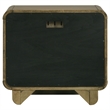 Pemberly Row Modern 2-Drawer Nightstand Bedside Table in Nutmeg