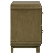 Pemberly Row Modern 2-Drawer Nightstand Bedside Table in Nutmeg