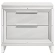 Pemberly Row Italian 2-Drawer Nightstand Bedside Table in White