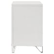 Pemberly Row Italian 2-Drawer Nightstand Bedside Table in White