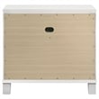 Pemberly Row Italian 2-Drawer Nightstand Bedside Table in White