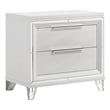 Pemberly Row Italian 2-Drawer Nightstand Bedside Table in White
