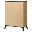 Pemberly Row 4-Drawer Mid-Century Modern Chest in Natural Pine