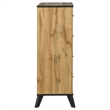 Pemberly Row 4-Drawer Mid-Century Modern Chest in Natural Pine