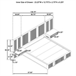 Pemberly Row Eastern King Wall Panel Storage Bed in Ash Brown