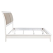Pemberly Row 56 Inch Upholstered Eastern King Panel Bed in White