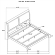 Pemberly Row 56 Inch Upholstered Eastern King Panel Bed in White