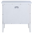Pemberly Row Coastal 1-Drawer Nightstand Bedside Table in White