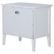 Pemberly Row Coastal 1-Drawer Nightstand Bedside Table in White