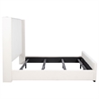 Pemberly Row 65 Inch Upholstered California King Bed in Cream