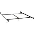 Pemberly Row Convertible Queen or Eastern King Bed Frame in Black