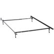 Pemberly Row Convertible Twin or Full Metal Bed Frame in Black