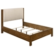 Pemberly Row 5-Piece Queen Wood Bedroom Set in Warm Brown and Cream