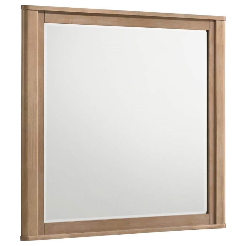Pemberly Row 5-Piece Eastern King LED Bedroom Set in Light Oak/Off White