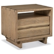 Pemberly Row 4-Piece Wood Eastern King Bedroom Set in Weathered Oak