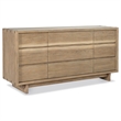 Pemberly Row 4-Piece Wood Eastern King Bedroom Set in Weathered Oak