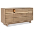Pemberly Row 4-Piece Wood Eastern King Bedroom Set in Weathered Oak