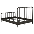 Pemberly Row All Wood Water Pipe Open Frame Full Bed in Dark Bronze