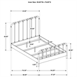 Pemberly Row All Wood Water Pipe Open Frame Full Bed in Dark Bronze