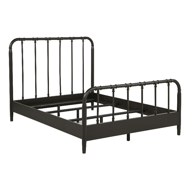 Pemberly Row All Wood Water Pipe Open Frame Full Bed in Dark Bronze