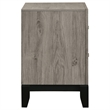Pemberly Row 2-Drawer Wood Nightstand Bedside Table in Light Taupe