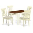 Pemberly Row 5-Piece Wood Dining Table Set in Buttermilk & Cherry