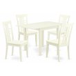 Pemberly Row 5-Piece Wood Dining Set in Linen White Finish