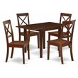 Pemberly Row 5-Piece Traditional Wood Dining Set in Mahogany Finish