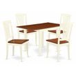 Pemberly Row 5-Piece Wood Kitchen Set in Buttermilk and Cherry Finish