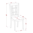 Pemberly Row 3-Piece Wood Dining Set with Buttermilk and Cherry Finish