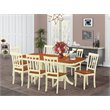 Pemberly Row 9-Piece Wood Dining Table Set in Buttermilk/Cherry