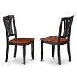 Pemberly Row 5-Piece Wood Kitchen Table and Chairs Set in Black and Cherry