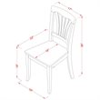 Pemberly Row 5-Piece Wood Kitchen Table and Chairs Set in Black and Cherry
