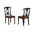 Pemberly Row 5-Piece Chair and Dining Table Set in Black/Cherry