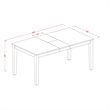 Pemberly Row 5-Piece Chair and Dining Table Set in Black/Cherry