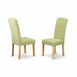 Pemberly Row 3-Piece Wood Dining Set with Drop Leaves in Oak Finish