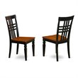 Pemberly Row 5-Piece Wood Dining Set with Drop Leaves in Black/Cherry