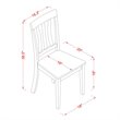 Pemberly Row 5-Piece Wood Dining Set with Drop Leaves in Black & Cherry