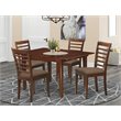 Pemberly Row 5-Piece Wood Kitchen Set with Mahogany Finish