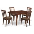 Pemberly Row 5-Piece Wood Kitchen Set with Mahogany Finish