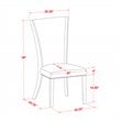 Pemberly Row 5-Piece Dinette Set with Butterfly Leaf in Mahogany