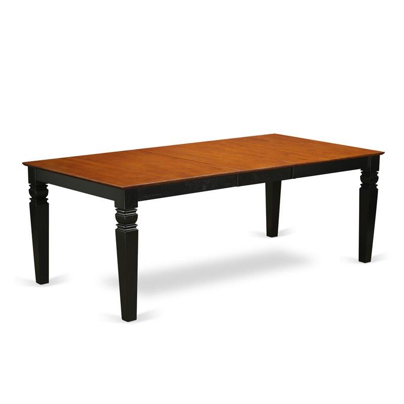Pemberly Row 5-Piece Dining Set with Wood Seat in Black and Cherry