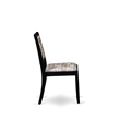Pemberly Row 5-Piece Dining Set with Faux Leather Seats in Black Finish