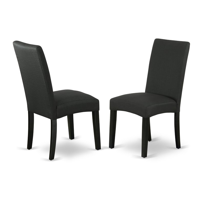 Pemberly Row 5-Piece Traditional Wood Dining Set in Black