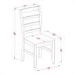 Pemberly Row 5-Piece Traditional Wood Dining Set in Black and Cherry