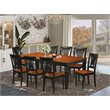 Pemberly Row 9-Piece Wood Dining Set with Black & Cherry Finish