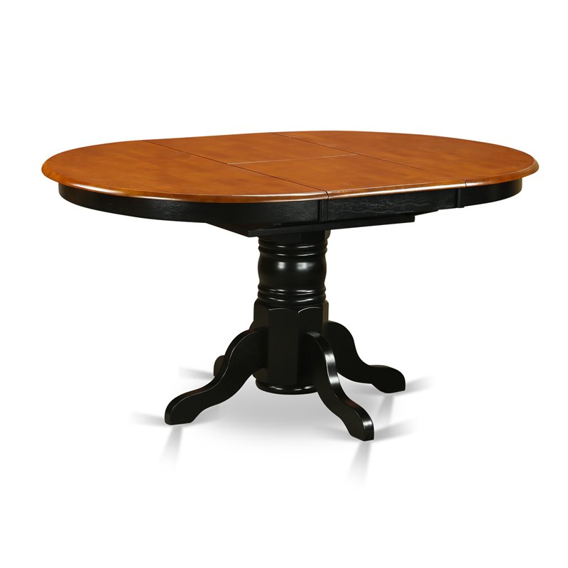 Pemberly Row 5-Piece Dining Table and Chair Set in Black/Cherry Finish