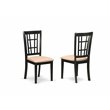 Pemberly Row 5-Piece Wood Kitchen Set in Black/Cherry Finish